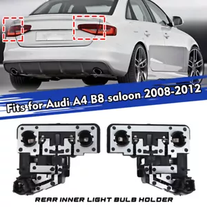 FOR AUDI A4 B8 SALOON 2008-2012 PAIR REAR INNER LIGHT BULB HOLDER 8K5945258B - Picture 1 of 9