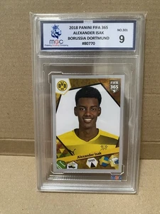 2018 Panini Fifa 365 Alexander Isak Rookie Sticker - Dortmund - MGC 9 - Picture 1 of 2