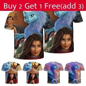 Comfortable And Stylish Raya And The Last Dragon 3d Print T-shirt For Kids - Picture 1 of 8