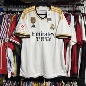 Camiseta de fútbol Adidas Real Madrid local 2023 2024 Bellingham #5 La Liga XL - Imagen 1 de 16