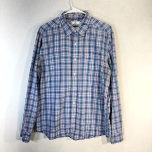 Southern Tide Trim Fit blau & rosa kariert Button Down Herren Größe L - Bild 1 von 9