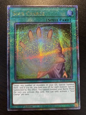 Soul Charge RA04-EN222 - 1st Edition - Quarter Century Secret Rare - Near Mint! - Image 1 of 2