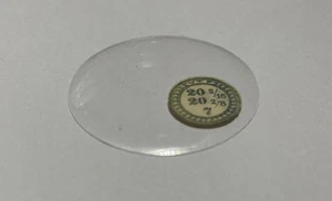 20-2/16 Ligne NOS Glass Pocket Watch Crystal - Picture 1 of 1