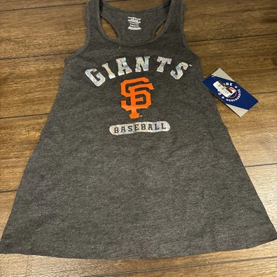 Camiseta sin mangas gris M 7/8 de los Gigantes de San Francisco de béisbol mafia niñas jóvenes Foto 1 de 4