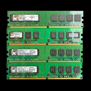 4x Kingston 1GB DDR2 800MHz PC2-6400 DIMM Desktop RAM (4GB totali) - Foto 1 di 1