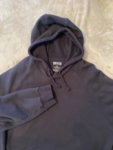 Duluth Trading Hoodie Mens 3XL Navy Blue Fleece Lined Pullover Kangaroo Pocket - Picture 1 of 8