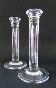 Tiffany & Co. Mark Hampton Crystal Classical Column Candlesticks - Picture 1 of 4