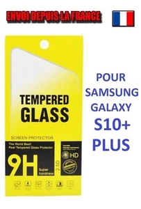 Vitre Verre Trempé Film Protection trempered glass Samsung S10+ plus incurvé - Photo 1 sur 7