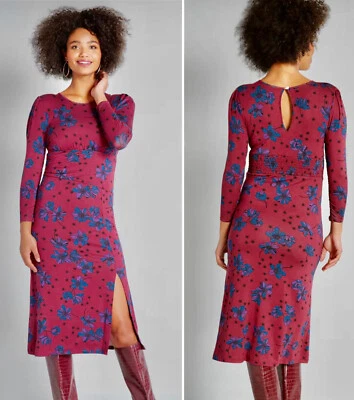 Vestido ModCloth Stargazing in the Primroses Midi Elástico Nuevo con Etiquetas Talla XS Foto 1 de 4