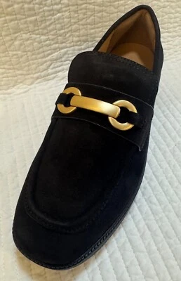 FITFLOP NIB F LUMA SNAFFLE SUEDE DEMI WEDGE LOAFERS CHOCOLATE BROWN SIZE 9 — 第 1/4 张图片