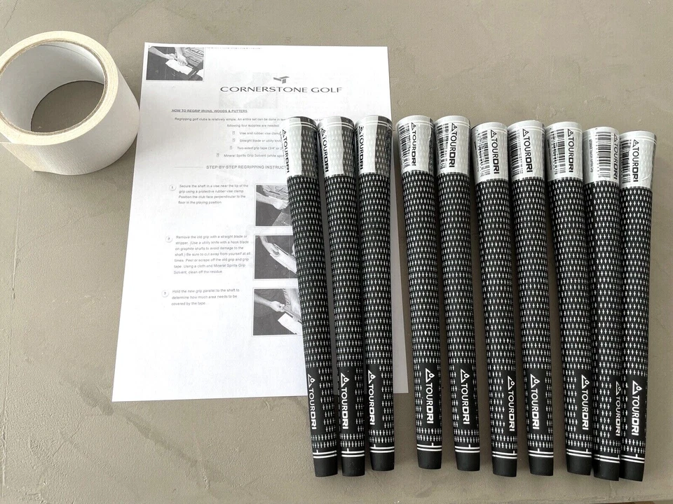 Masters Golf Tour DRI Jumbo Golf Grips with Tour tape and instructions