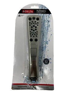 Delta H2OKINETIC PowerDrench Spray Jet Handshower 4 Spray Settings 59552-SS-PK - Picture 1 of 5