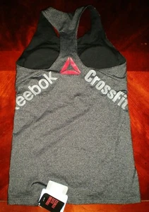REEBOK CROSSFIT Women's Performance Tank Top Racers Back Play Dry Gray NEW - Picture 1 of 4