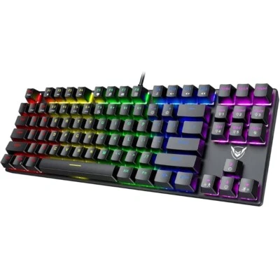 Mechanical Keyboard Wired RGB Backlit Blue Switches QWERTY TKL 80% Compact  - Image 1 of 4