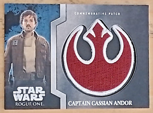 2016 Topps Star Wars Rogue One Mission Briefing Captain Cassian Andor patch card