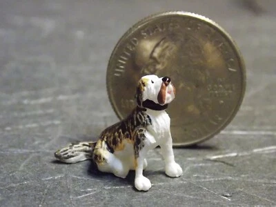 Dollhouse Miniature Siting Big Dog Animal 1:48 Quarter Scale B206 Dollys Gallery - Image 1 of 2