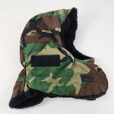 Capuzes vintage Herods Thinsulate camuflagem térmica alças para clima frio masculino grande  - Imagem 1 de 4
