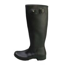 Hunter Original Women's Black Matte Rubber Waterproof Tall Rain Boots Size 8