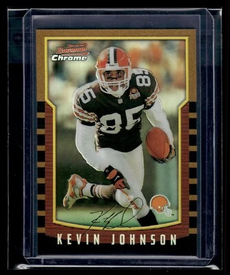 Bowman Chrome Refractor #29 2000 Kevin Johnson Browns *Juego icónico* EX Foto 1 de 2