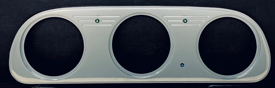 1960 1961 1962 1963 Ford Falcon 3 Gauge Dash Panel Insert Powder Coated - Image 1 of 1