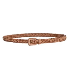 Zimmermann Narrow Woven Belt | Tan/ Brown, Adjustable Buckle, Skinny, Leather - Picture 1 of 2