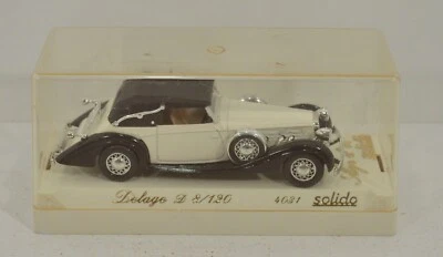 1939 White Delage D8-120 4031 Golden Age d'or Solido 1:43 Diecast Car 4.25" - Image 1 of 3
