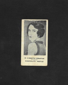 1920s DOROTHY SEBASTIAN #2 NESTLE Film Stars card Uruguay