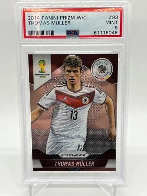 Thomas Muller Germany 2014 Panini Prizm World Cup #93 PSA 9 Mint Quantity - Image 1 of 2
