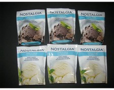 Nostalgia Ice Cream Mix Lot of 6 Packs 3 Vanilla Creme & 3 Chocolate ~ EXP 2022