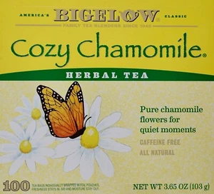 Bigelow Cozy Chamomile Herbal Tea Individually Wrapped Caffeine-Free, 100 Count - Picture 1 of 2