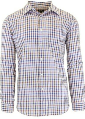 Galaxy Light PINK Mens Shirt Size L Plaid NEW - Image 1 of 2