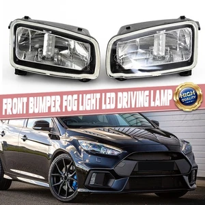 Pair Driver + Passenger Side Fog Light Lamp w/BulbFor 2015 2017 2018 Ford Focus - Picture 1 of 18