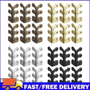 6 PCS Vintage Metal Corner Protector Decorative Corner Guard Corners Edge Cover - Picture 1 of 21
