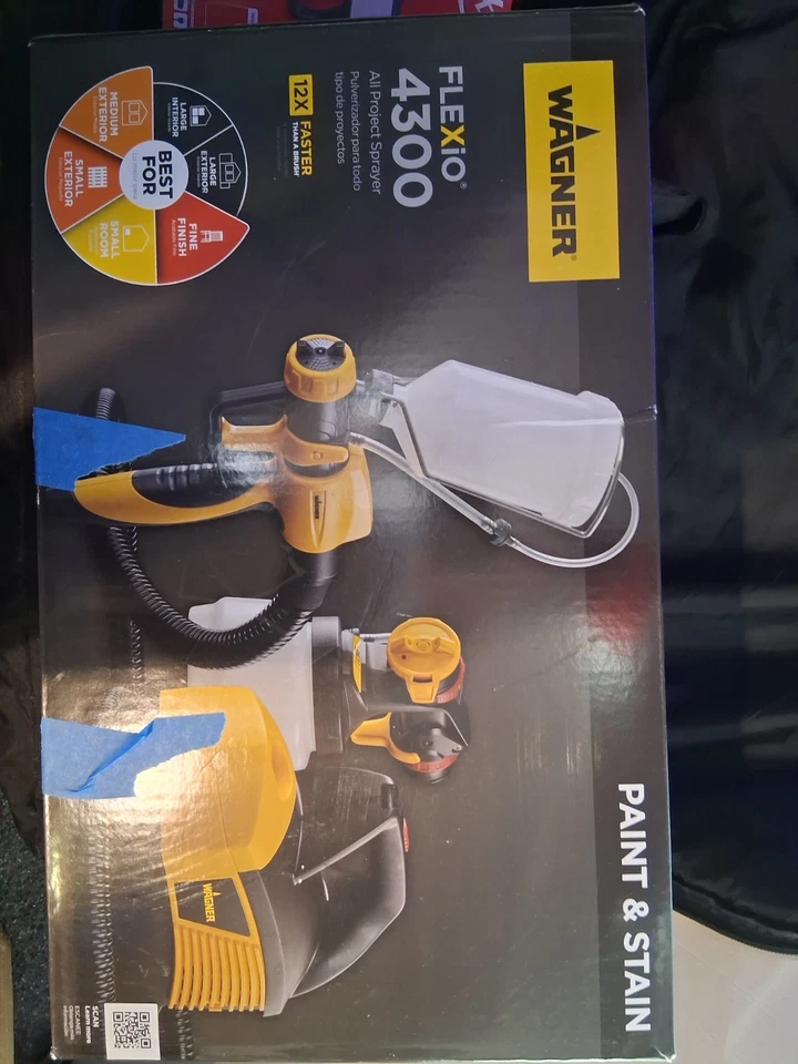 Pulverizador de pintura HVLP Wagner Flexio 4300 soporte eléctrico alimentación por gravedad Foto 1 de 1