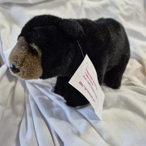Ganz Webkinz Signature Small Black Bear Plush Stuffed Animal Rehoming - Picture 1 of 6