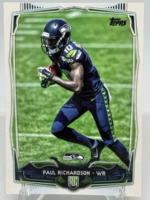 Paul Richardson 2014 Topps #401 Rookie RC Seattle Seahawks - Image 1 of 2