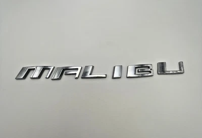 2004-2007 Chevrolet Chevy Malibu emblema de carro letras emblema porta-malas traseiro cromado fabricante de equipamento original - Imagem 1 de 4