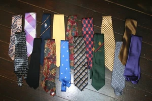 Vtg 16 x ties some silk dandy evening dinner revival job lot - Picture 1 of 20