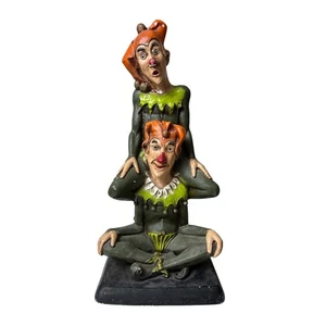 Vintage Universal Statuary 1967 Circus Clown Statue Figurine Jester Creepy - Picture 1 of 13