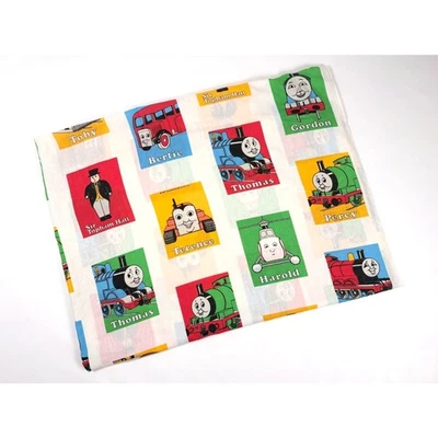 Sábana plana doble Thomas the Tank Engine | Ropa de cama Thomas & Friends vintage de los años 90 Foto 1 de 4