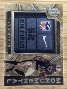 1/1 Nike Laundry Tag - 2018 Panini Spectra Tre'Quan Smith #25 Gold Vinyl Prizm - Picture 1 of 2