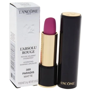 Lancome L'absolu Rouge Lipstick #389 PARADIS 0.12 oz Full Size Matte Pink Boxed - Picture 1 of 2
