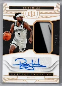 Patty Mills 2022-23 Panini National Treasures Game Used Patch Autograph Auto /25 - Foto 1 di 1