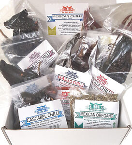 The Mexican Dried Chilli Pack - Great Selection - CHILLIESontheWEB
