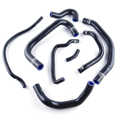 Silicone Radiator Black Hose for 1998 1999 Honda CBR 900 919 RR Fireblade SC33 Foto 1 de 4