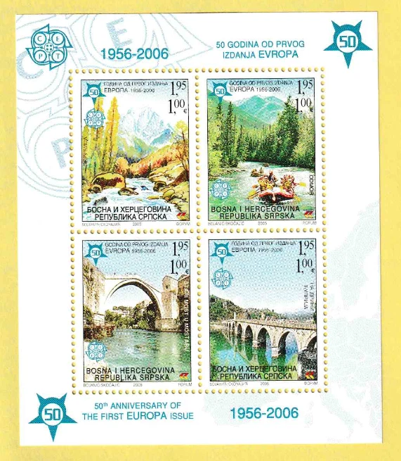 2005 50-я годовщина первых марок Европы, 1956-2006 - Изображение 1 из 1