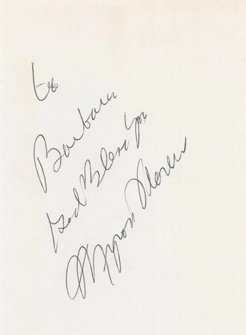 Myron Floren- Signed Page (Musician on The Lawrence Welk Show) Cover