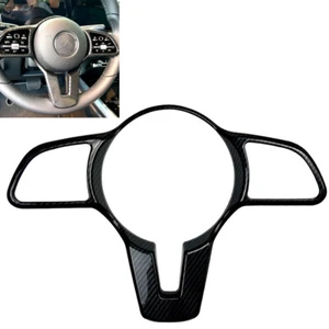 Cubierta de volante de fibra de carbono para Benz A B C Clase E CLA GLA GLE GLB 2019-23 - Imagen 1 de 7