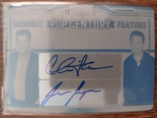 CHARLIE SHEEN JON CRYER 2023 LEAF Pop Century Metal DUAL AUTO 1/1 PRINTING PLATE