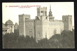 139.-BARCELONA -7 Escuela Municipal del Música (L.Roisini) - Bild 1 von 1